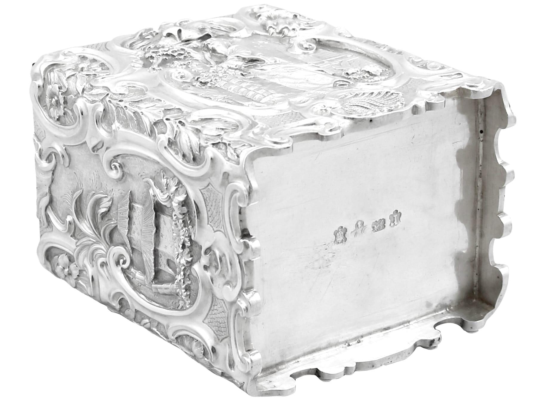 Cadies à thé et à sucre anciennes en argent sterling en vente 9