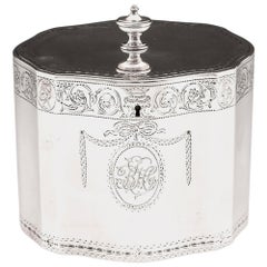 Antique Sterling Silver Tea Caddy