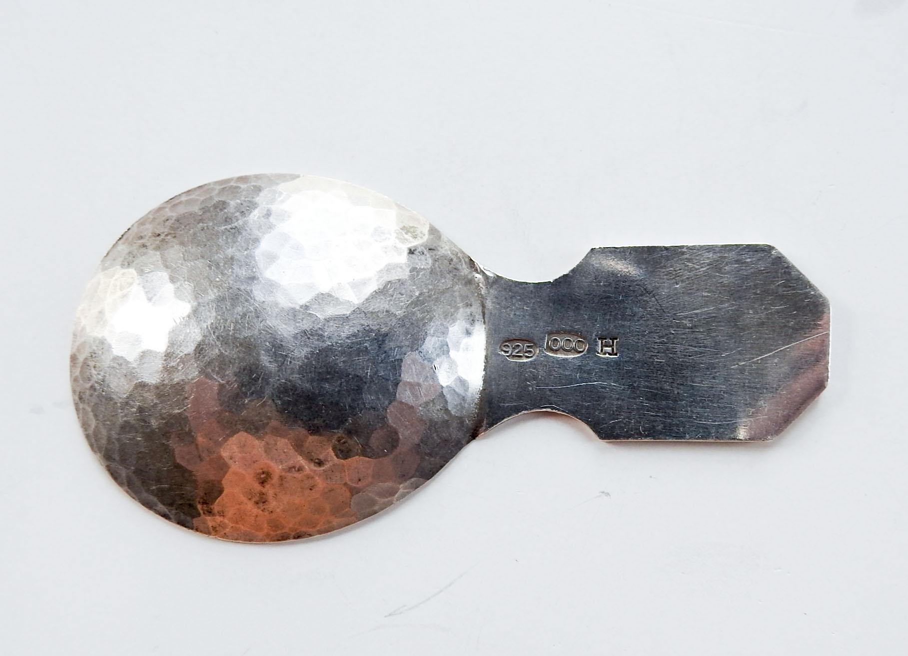 American Colonial Antique Sterling Silver Tea Caddy Spoon Engraved Ship For Sale