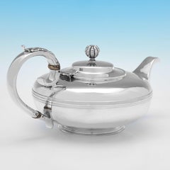 Tetera antigua de plata de ley - Londres 1830 - Thomas Johnson