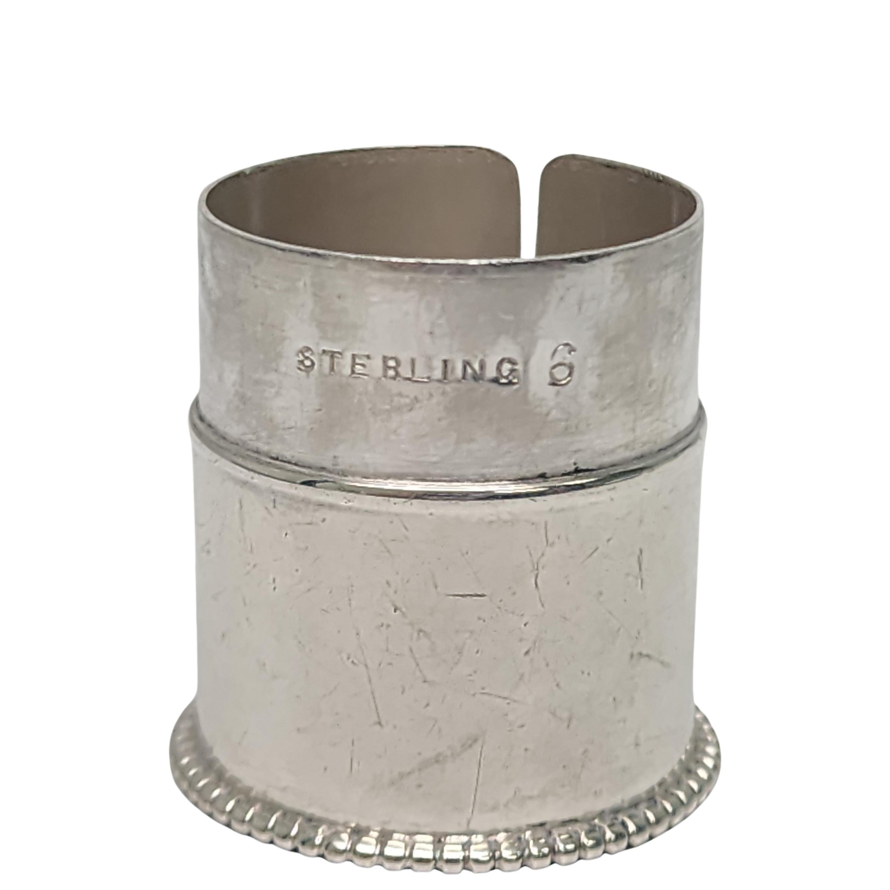 Antique Sterling Silver Thread Case with Monogram #16524 For Sale 5