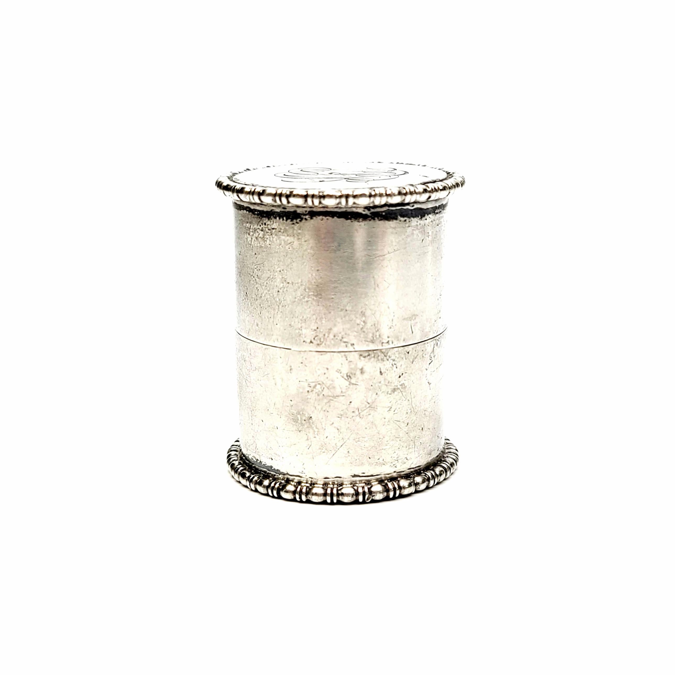 Antique Sterling Silver Thread Holder In Good Condition In Washington Depot, CT