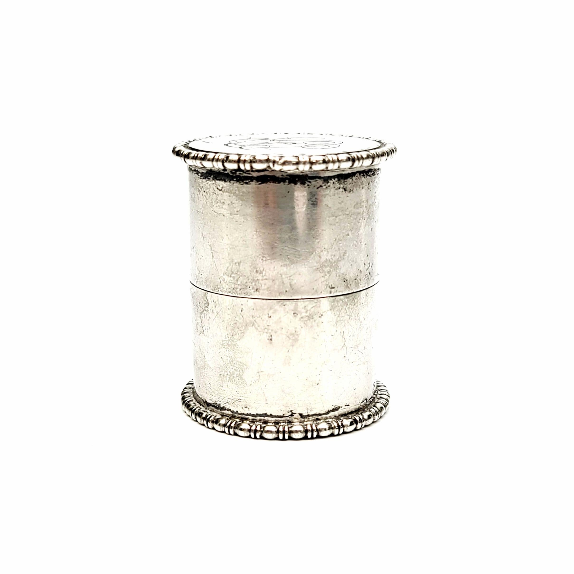 Antique Sterling Silver Thread Holder 1