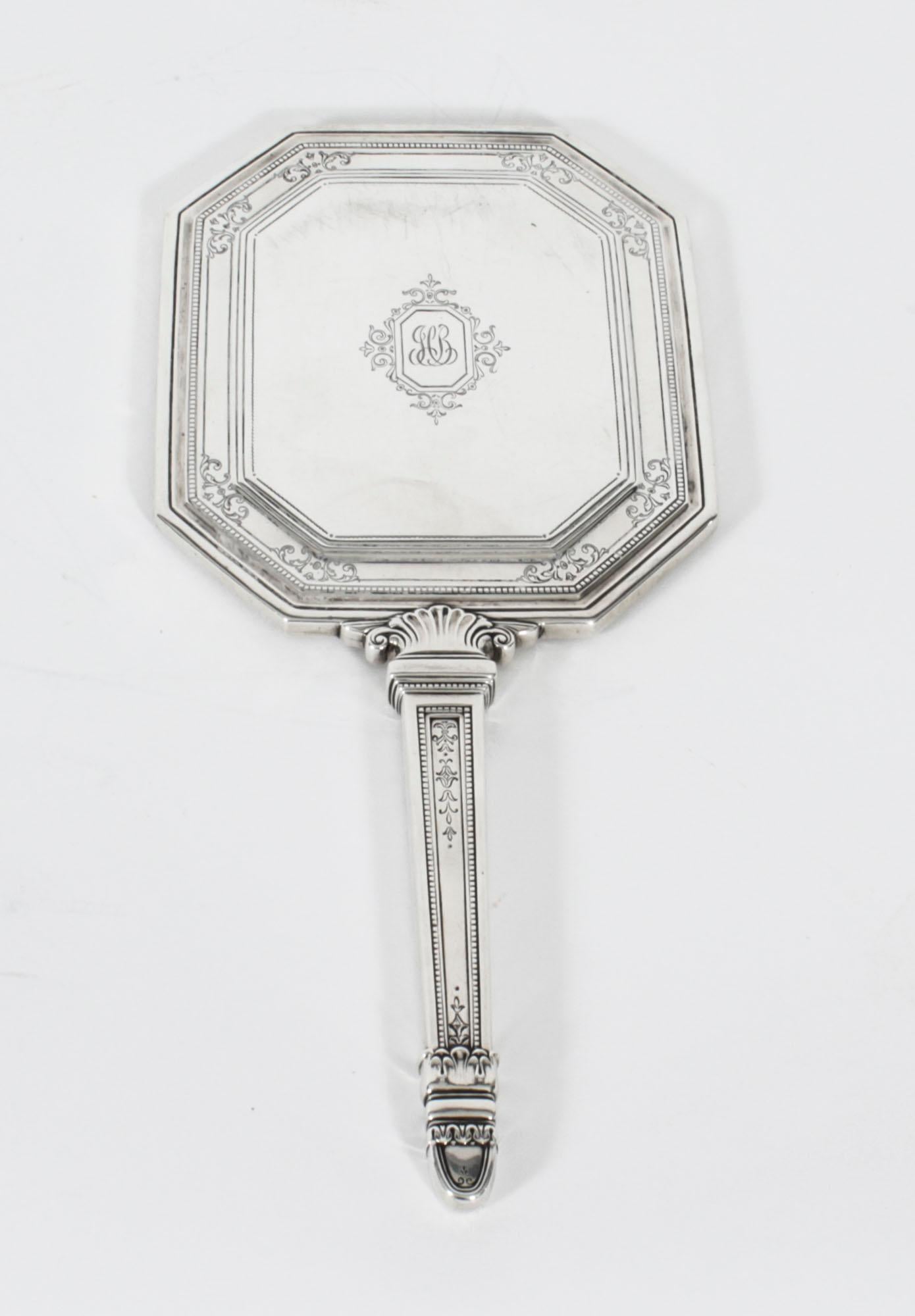 Antiker Tiffany & Co.-Handspiegel aus Sterlingsilber, frühes 20. Jahrhundert (Edwardian) im Angebot