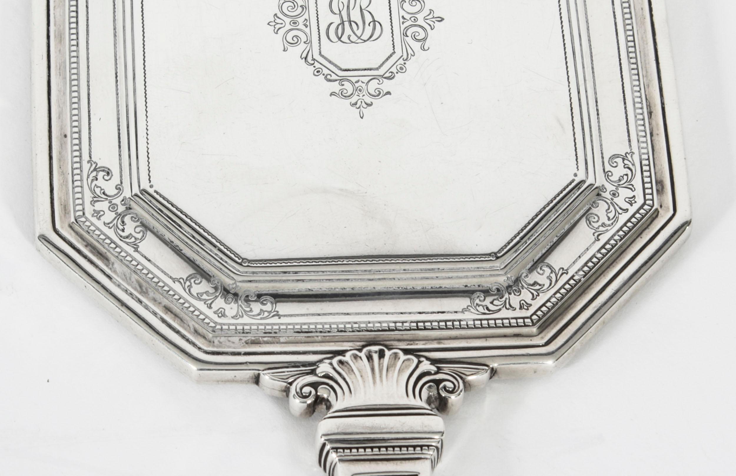 Antiker Tiffany & Co.-Handspiegel aus Sterlingsilber, frühes 20. Jahrhundert im Angebot 2
