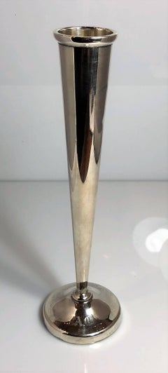Antike Trompetenvase aus Sterlingsilber für die Firma Tiffany &:: um 1910-1920