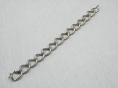Antique Sterling Silver Twisted Curb Bracelet Bangle 925 Purity Heavy 29.6g