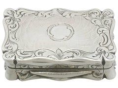 Antique Sterling Silver Vinaigrette, 1853