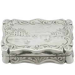 Antique Sterling Silver Vinaigrette, 1853