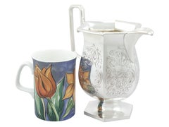 Brocca d'acqua/cordiale in argento del 1929