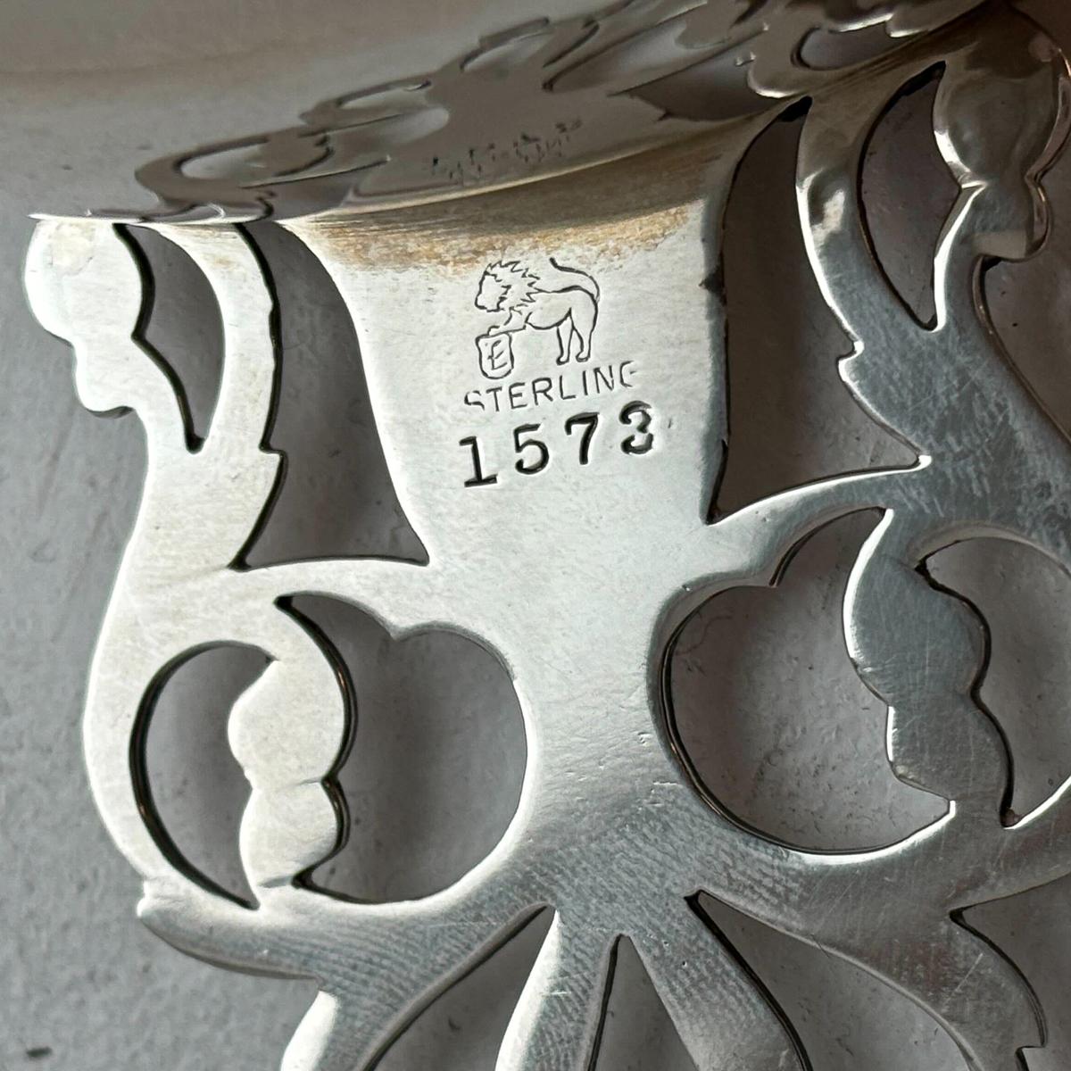 Antique Sterling Silver Wine Baby Porringer Engraved 