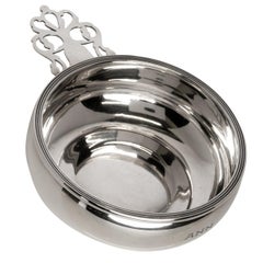 Antiker Baby-Porringer in Weinglas aus Sterlingsilber mit Gravur „Ann“ Ellmore Co., Ellmore Co., 1930