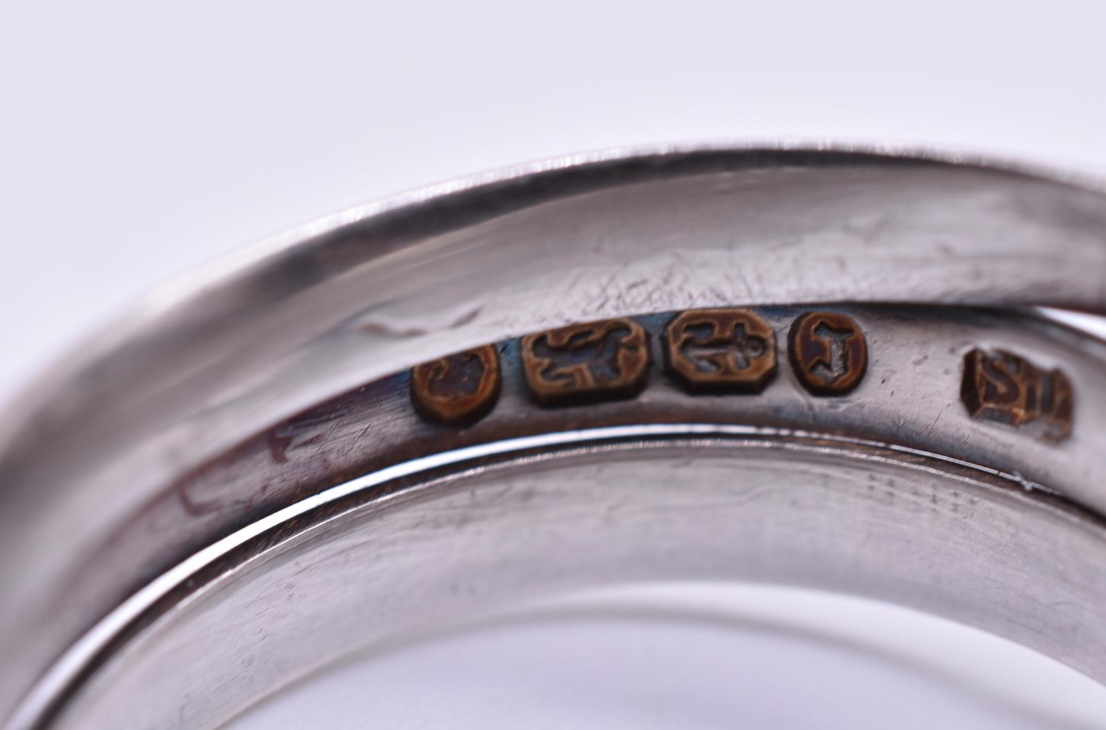 Antique Sterling Snake Ring 6