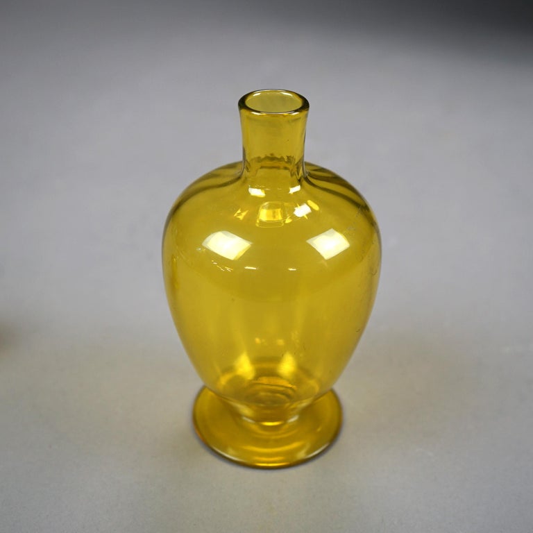 Antique Steuben Amber Art Glass Tumble Up Carafe Circa 1920 For Sale at ...