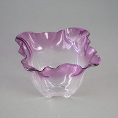 Antique Steuben Amethyst Art Glass Handkerchief Vase Circa 1920