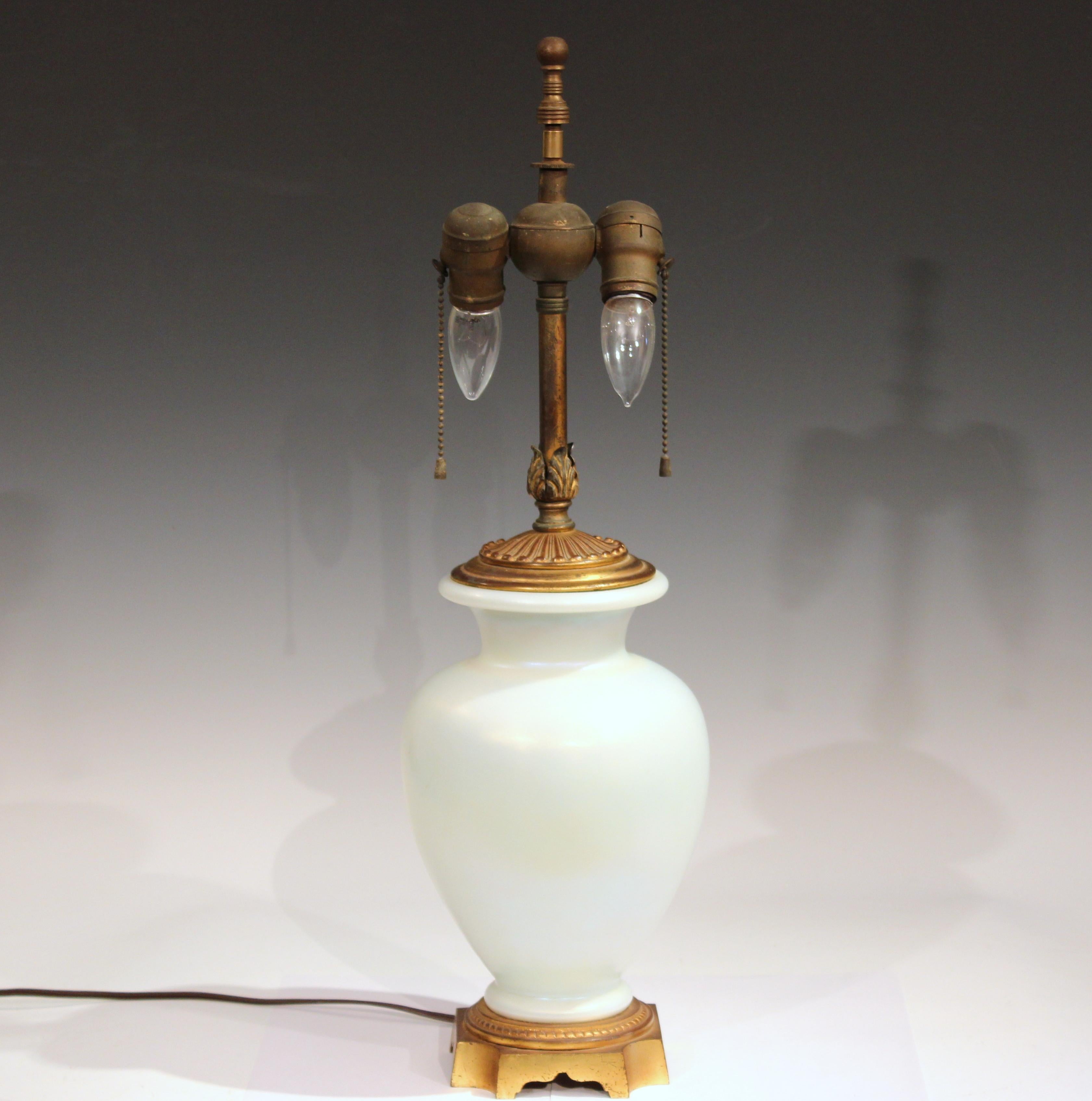 steuben glass lamp