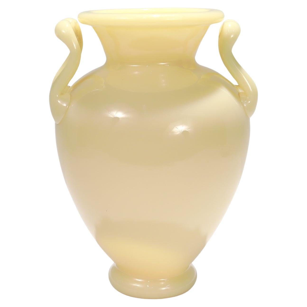 Antique Steuben Ivory Art Glass Carder Era Vase or Urn Shape No. 8508
