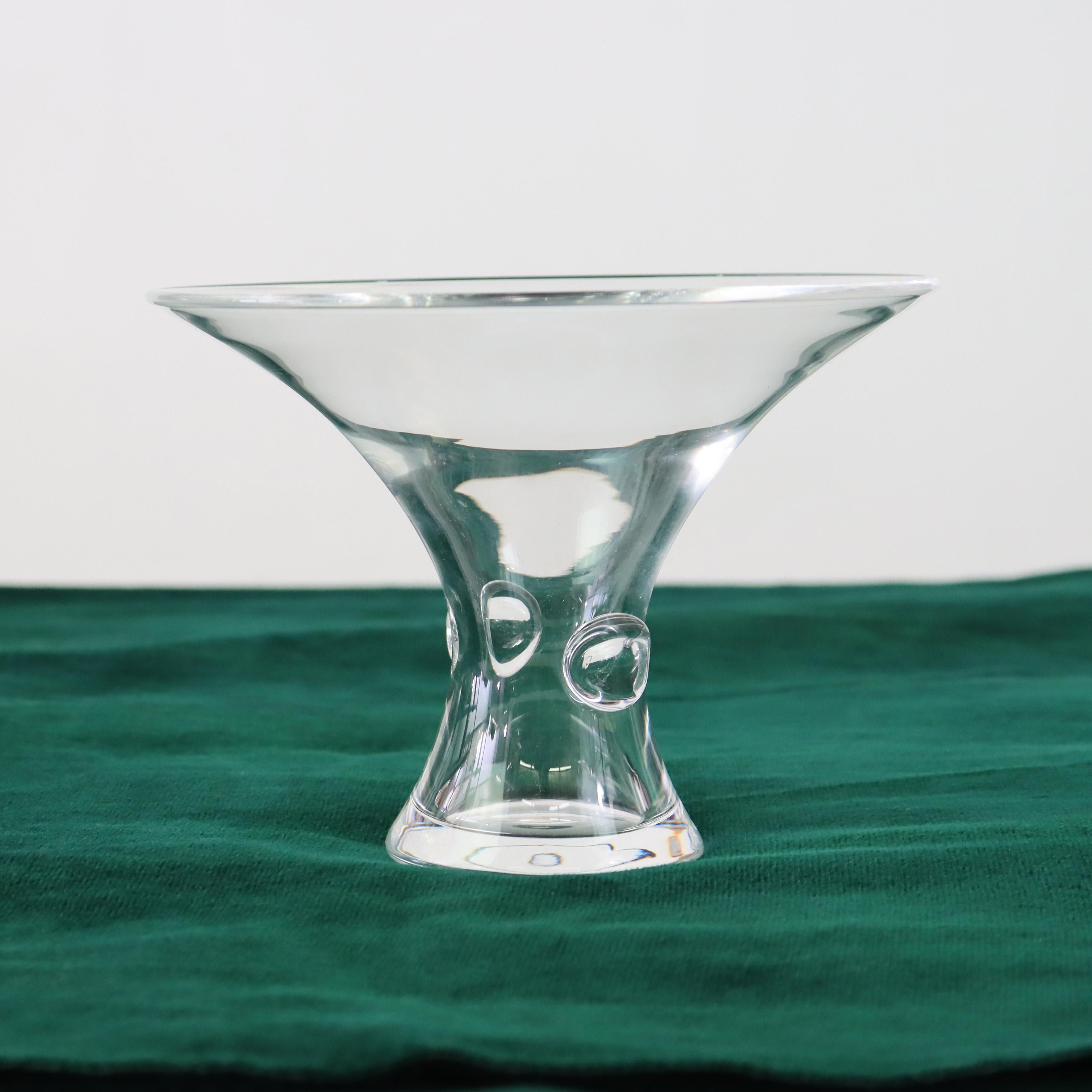 Antique Steuben MCM Art Glass Fluted Vessel Signed C1930 (4 7/8