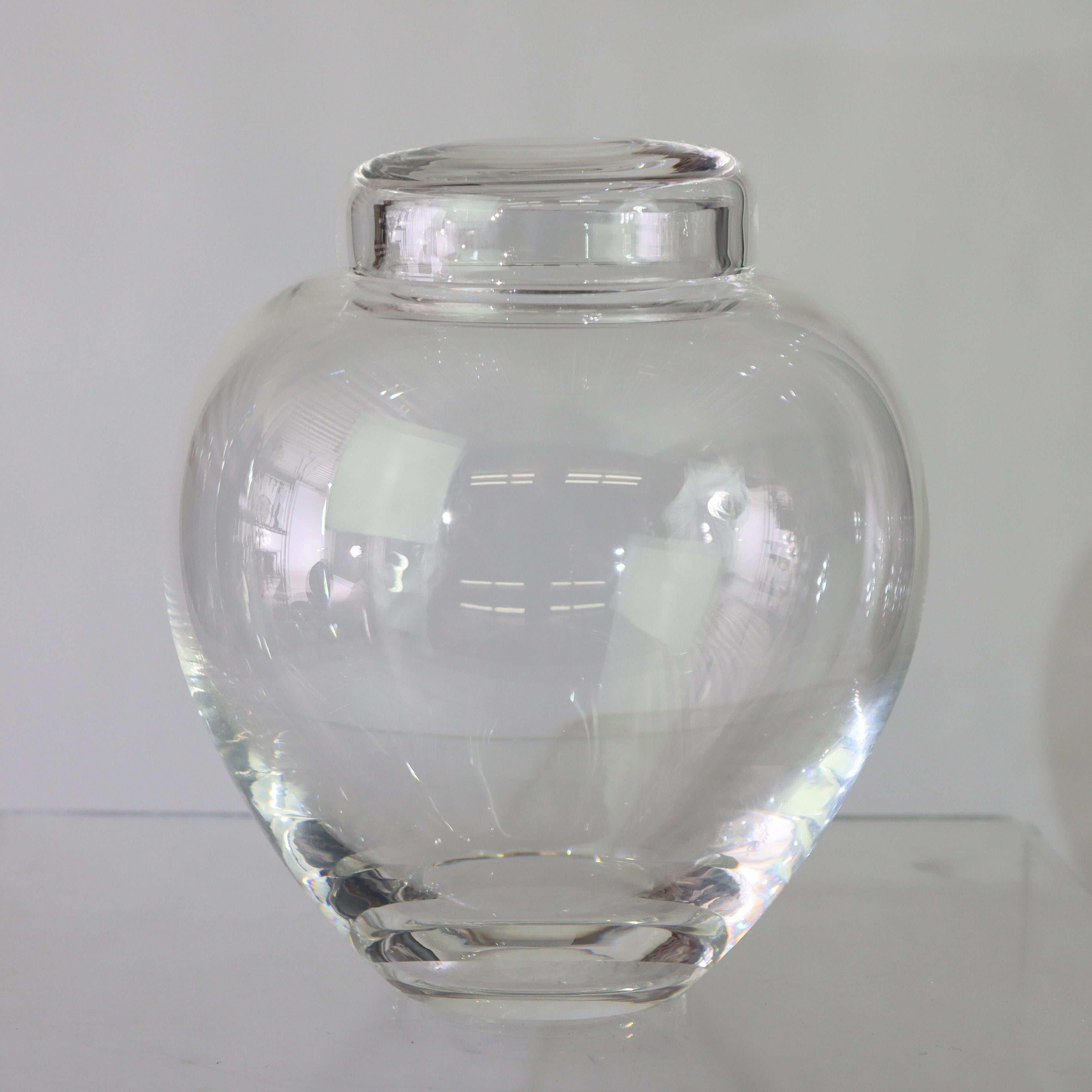 Antike Steuben MCM Kunstglas Deckelgefäß unterzeichnet C1930 im Zustand „Gut“ im Angebot in Big Flats, NY