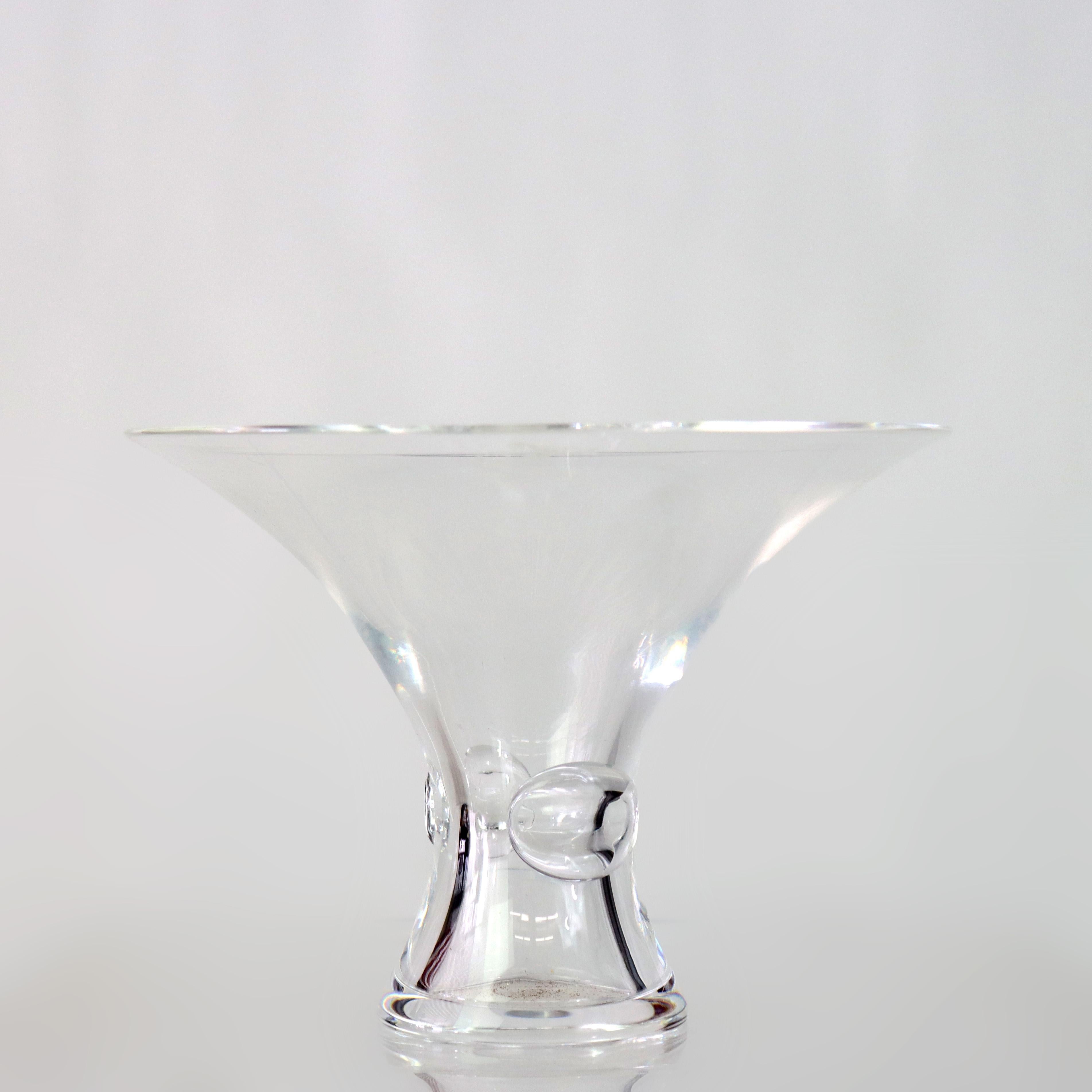 Antike Steuben MCM Kunst Glas Trompete Vase unterzeichnet C1930 im Angebot 2