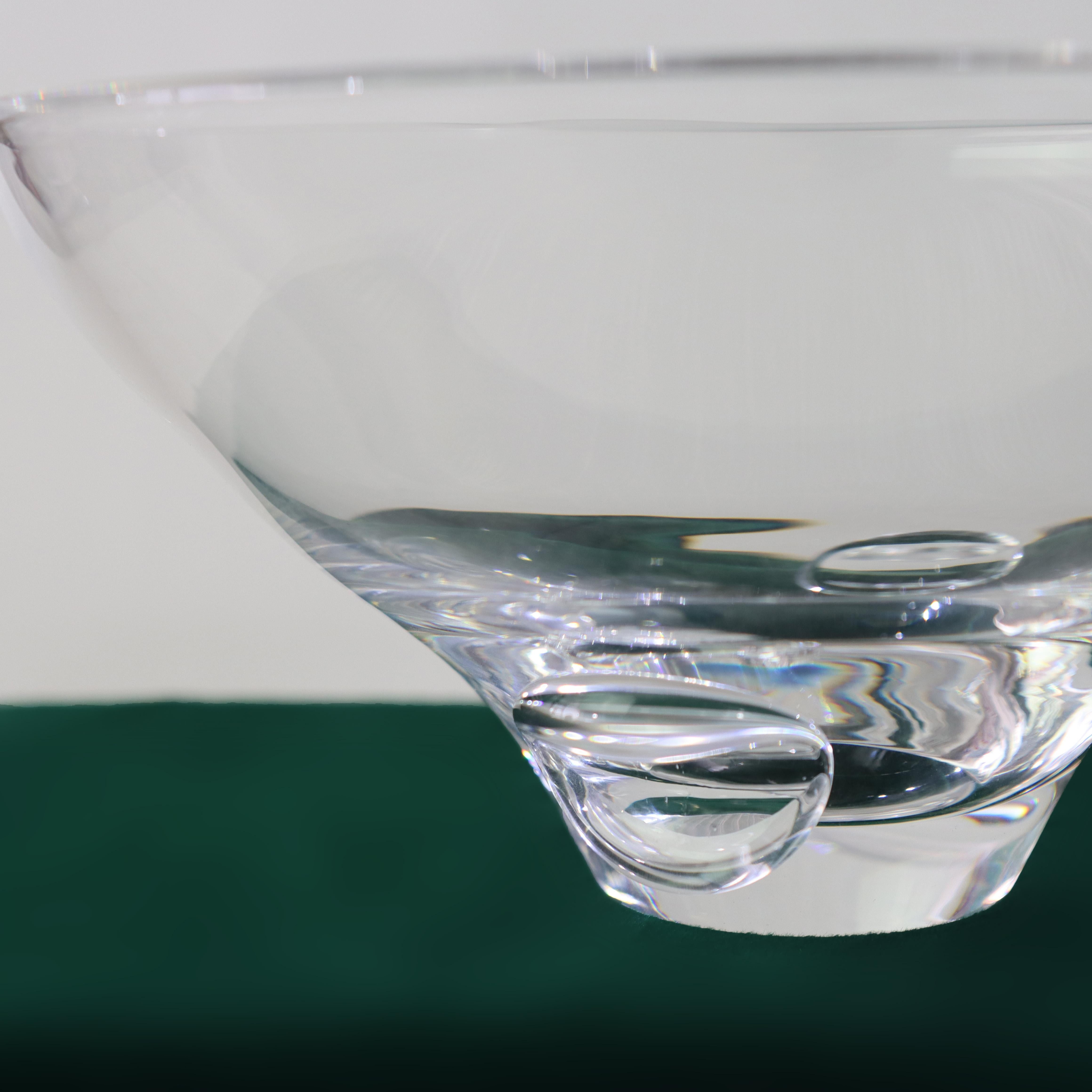 Antique Steuben MCM Art Glass Vessel Signed C1930 For Sale 3
