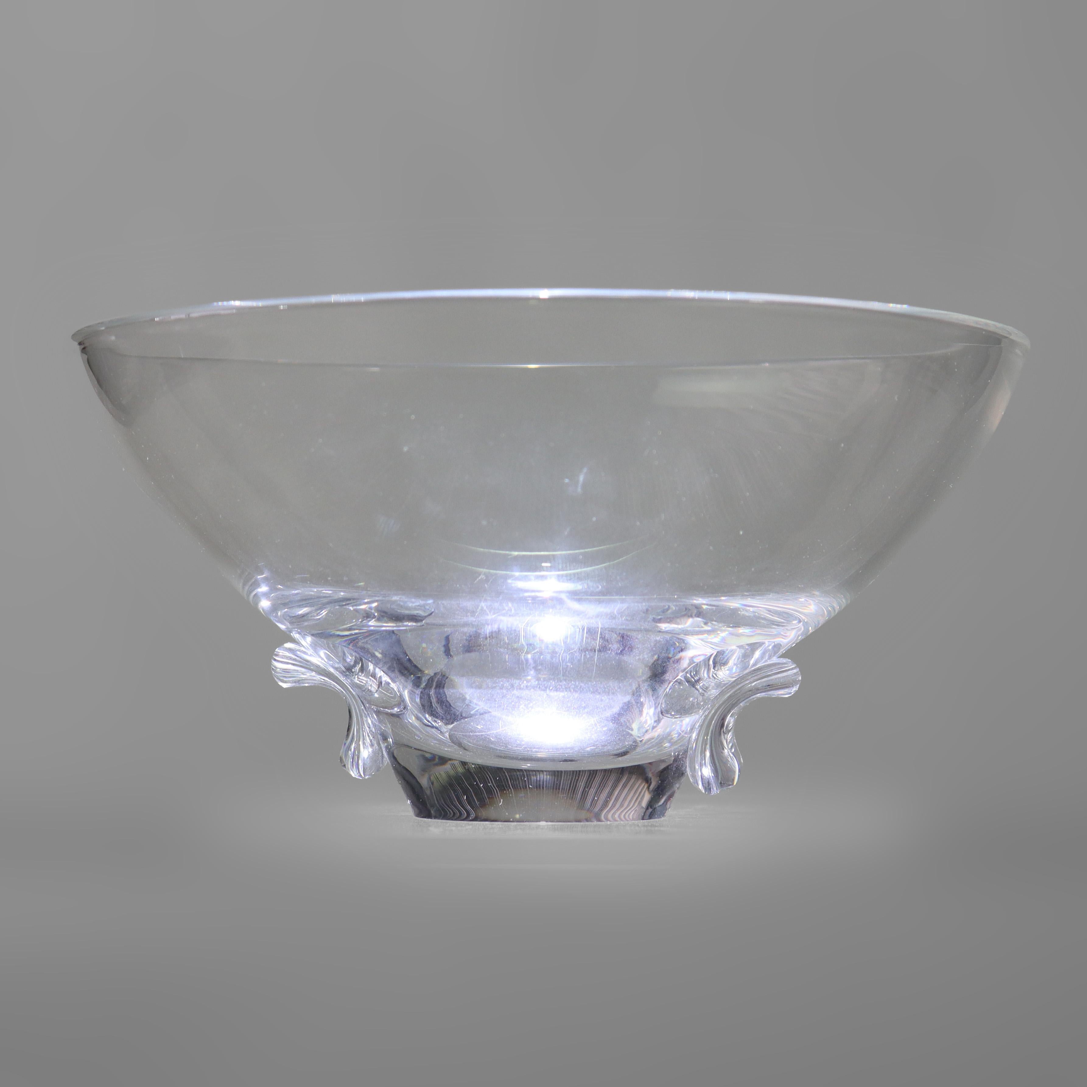 Antique Steuben MCM Art Glass Vessel Signed C1930 For Sale 5