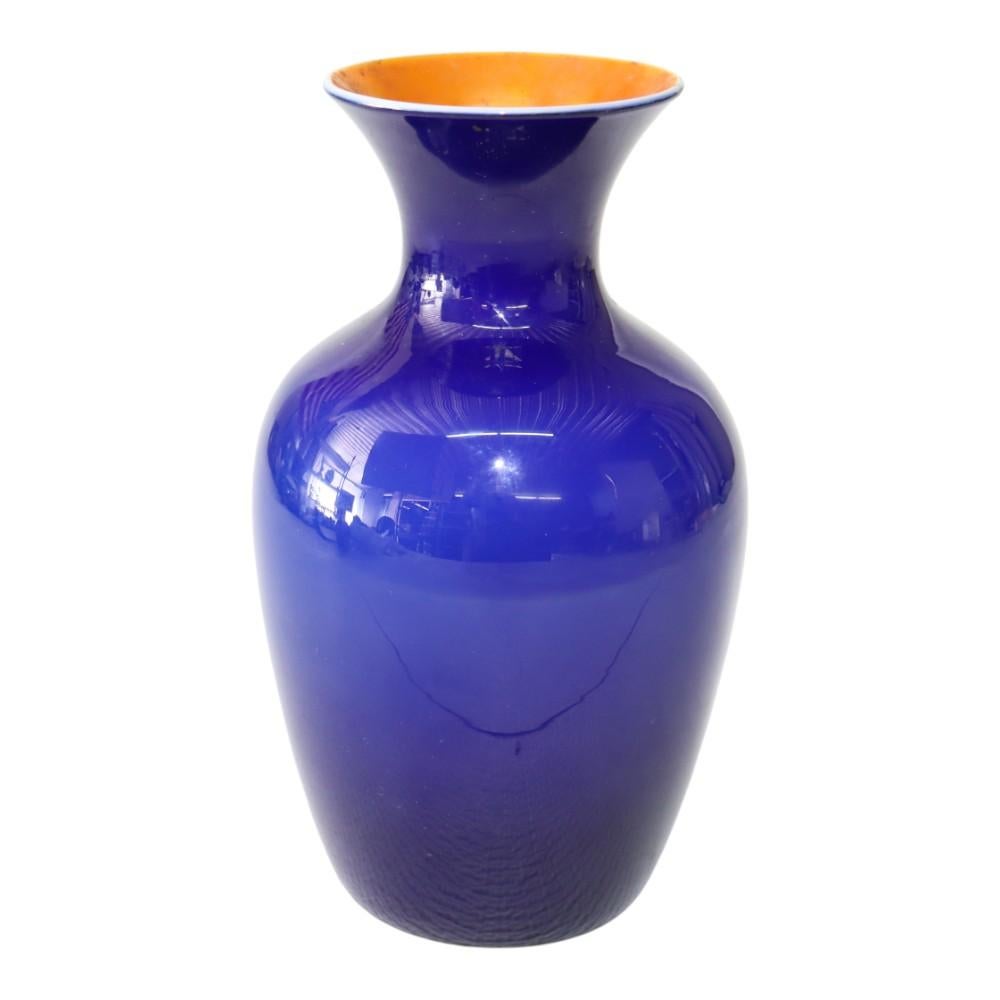 Antike Steuben Schule Kobaltblau & Gold Aurene Glasvase datiert C1910 (Glaskunst) im Angebot