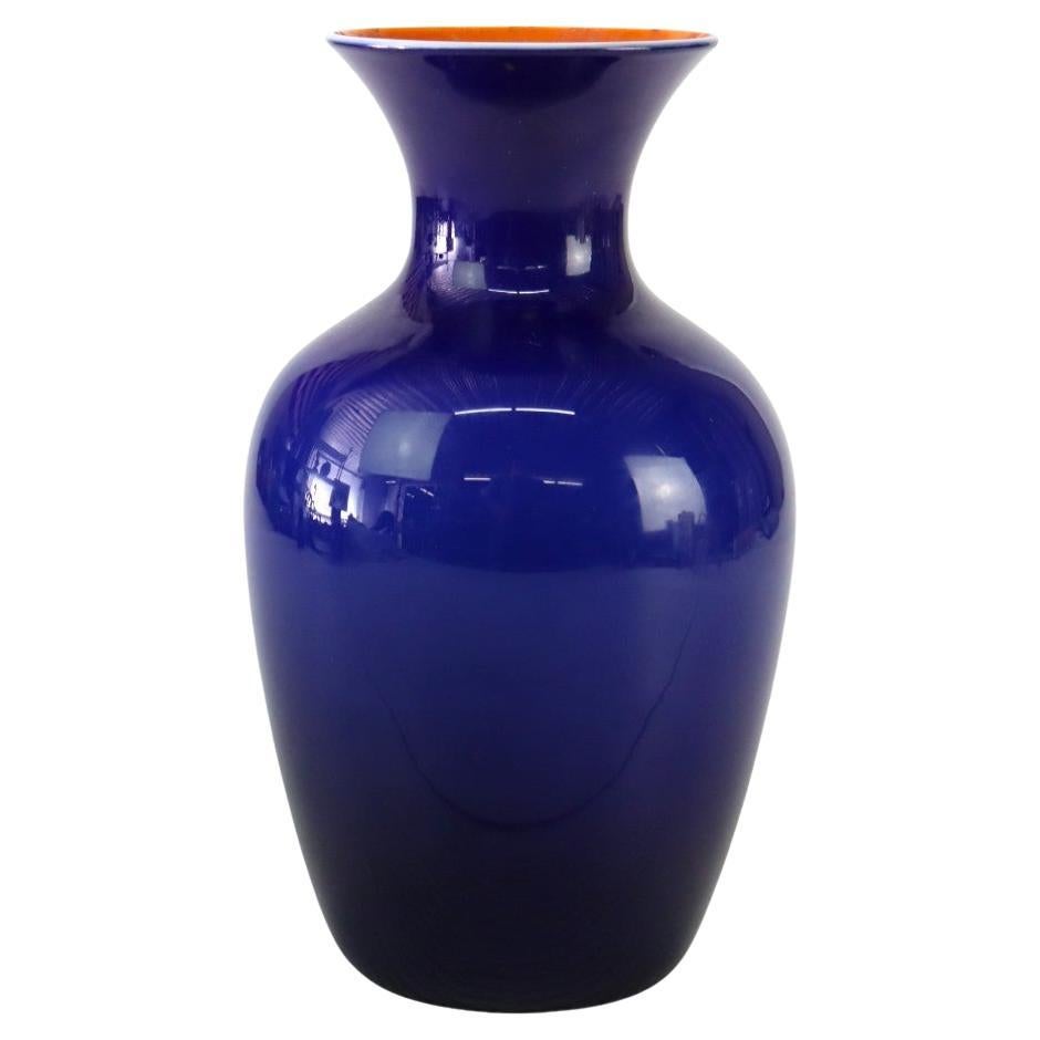 Antike Steuben Schule Kobaltblau 
Gold Aurene Glasvase datiert C1910