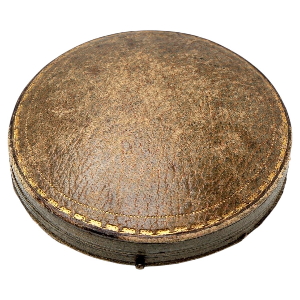 Antique Stewart Dawson Regent Street Round Jewellery Box
