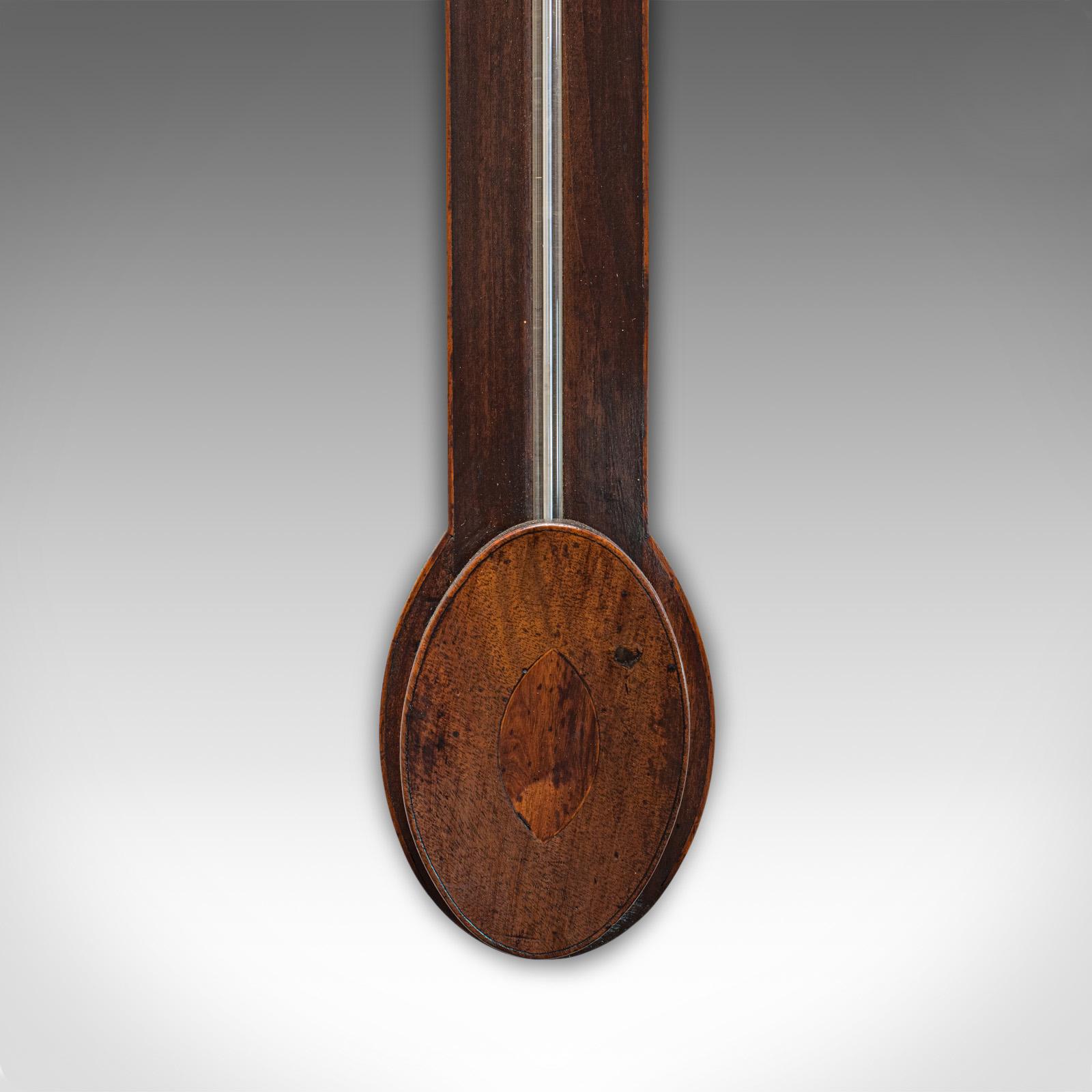 Antique Stick Barometer, English, Mahogany, Charles Howarth, Halifax, Victorian 3