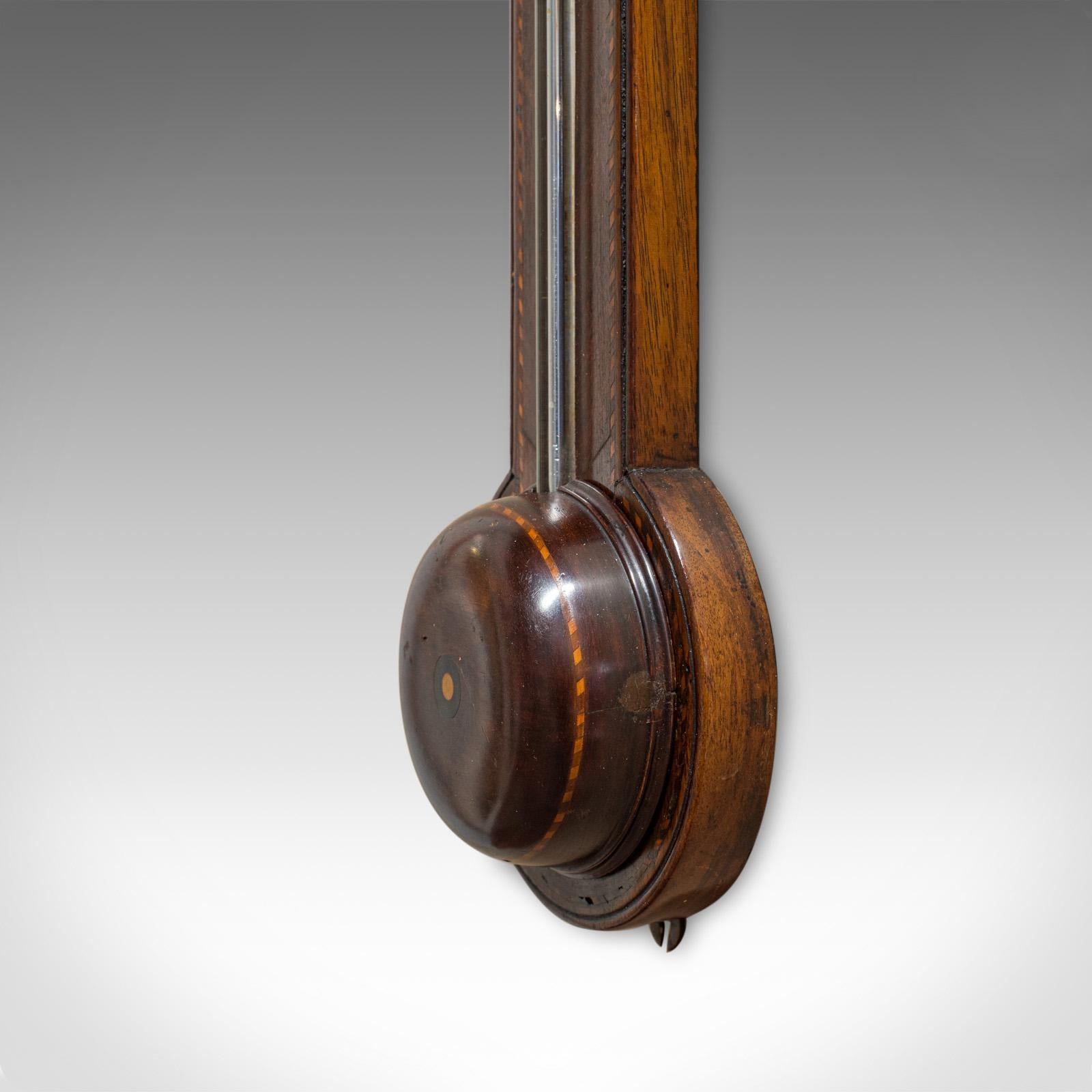 Antique Stick Barometer, English, Mahogany, Torre and Co, London, circa 1850 4