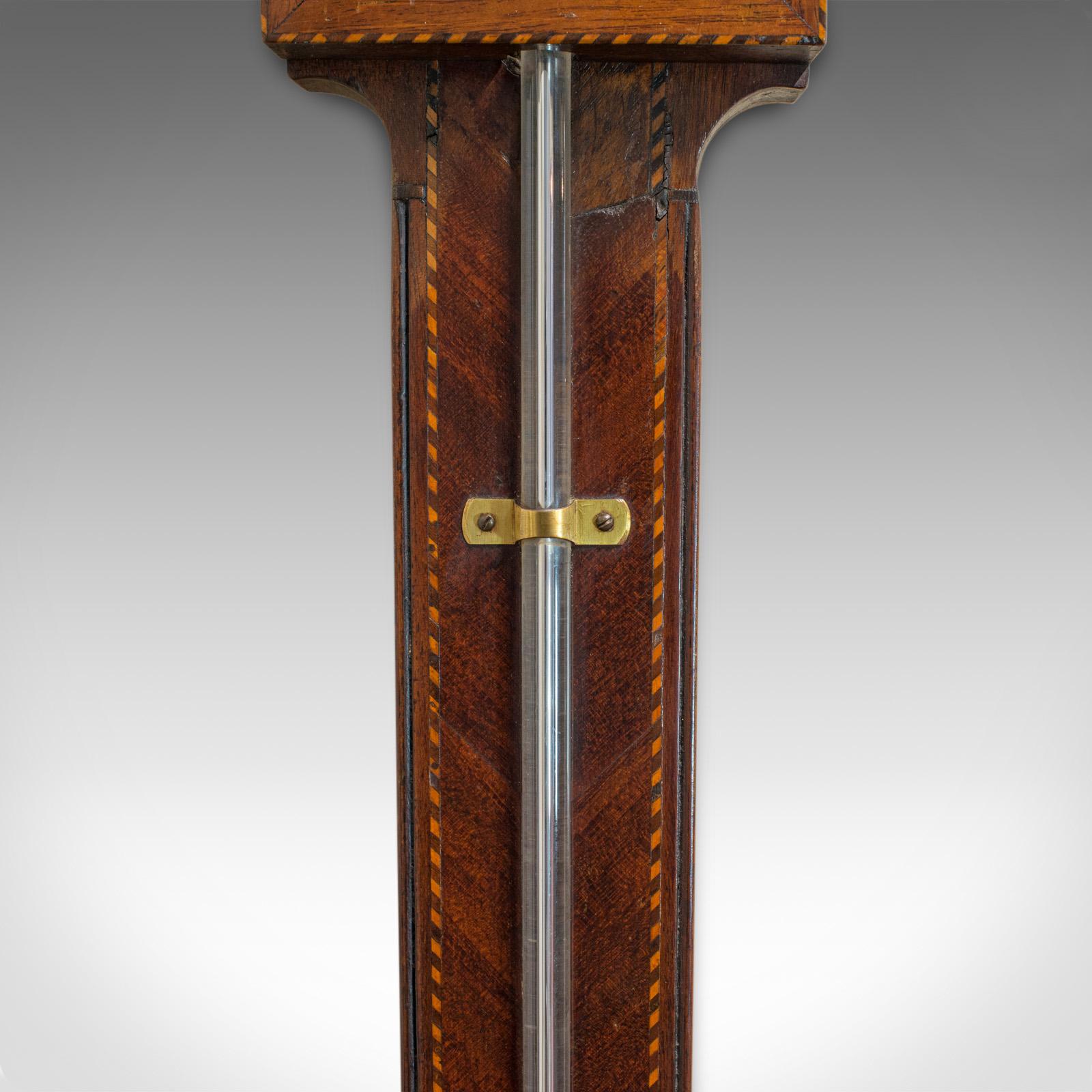Antique Stick Barometer, English, Mahogany, Torre and Co, London, circa 1850 2