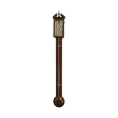 Antique Stick Barometer, English, Mahogany, Torre and Co, London, circa 1850