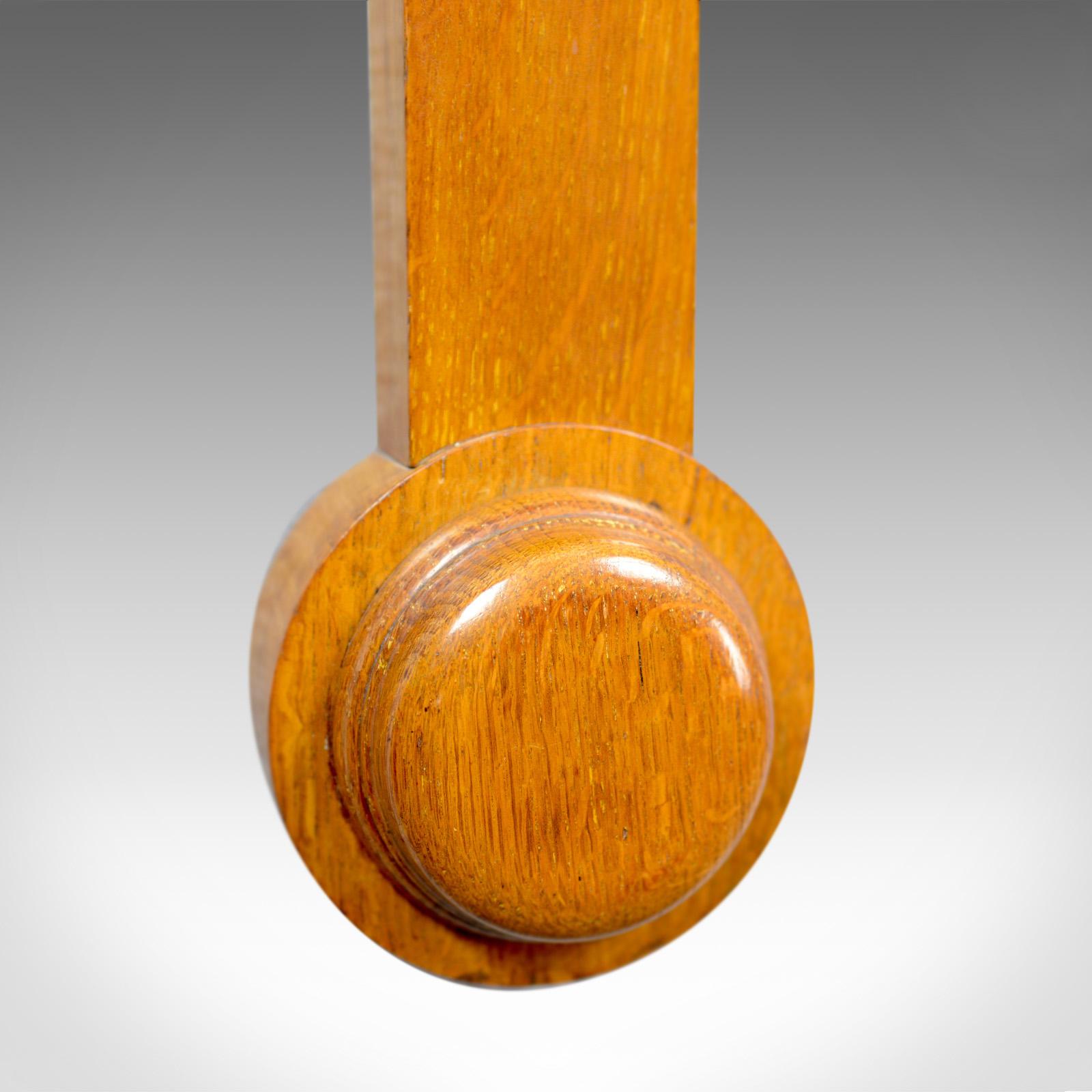 19th Century Antique Stick Barometer, Thermometer, Carpenter and Westley, London, Oak