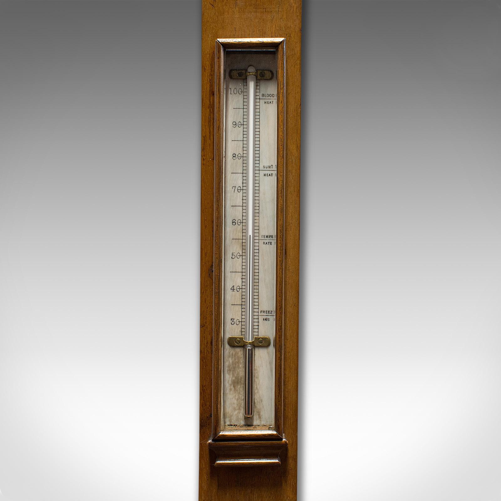 Antique Stick Barometer, Walnut, Scientific Instrument, Negretti & Zambra, 1900 For Sale 5