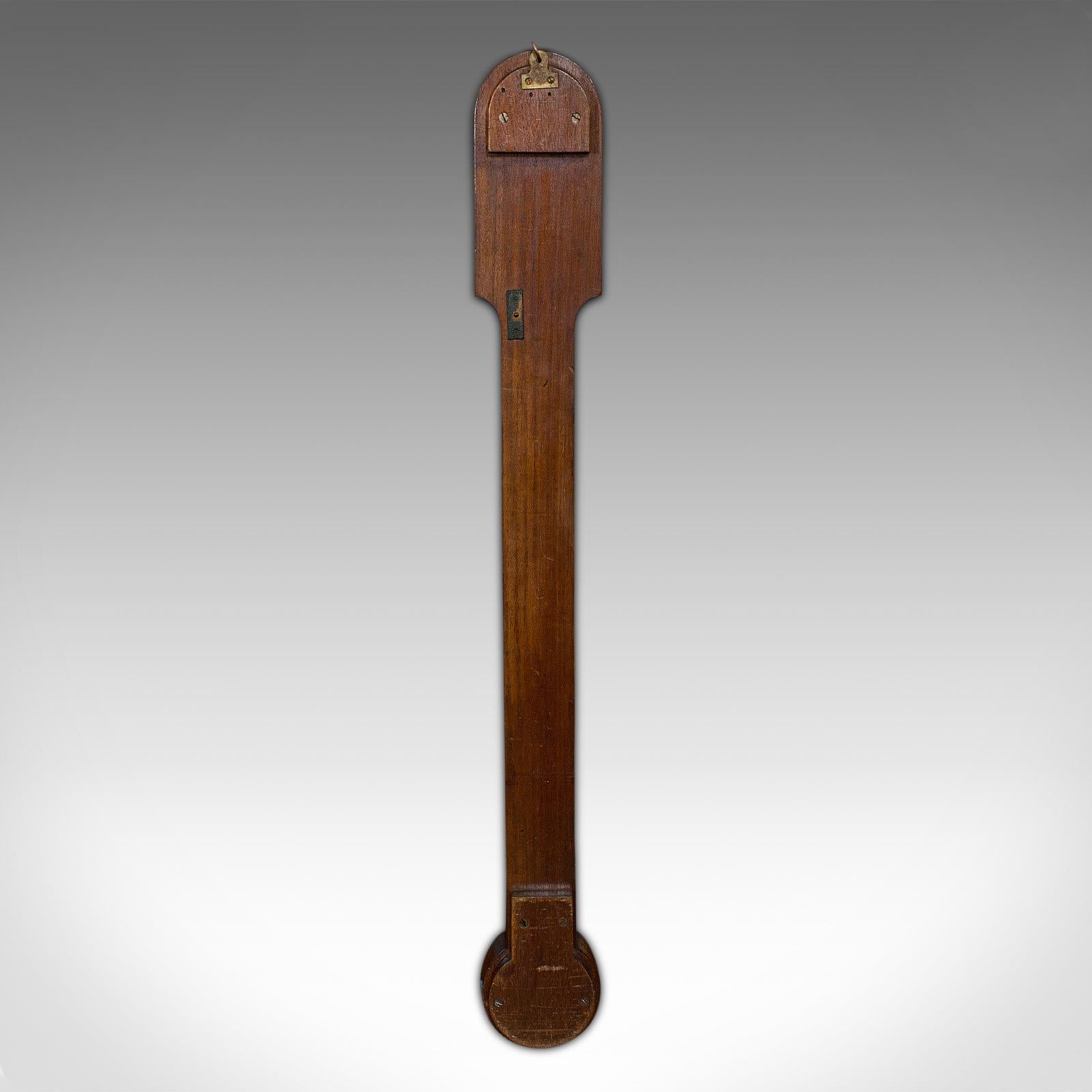 Antique Stick Barometer, Walnut, Scientific Instrument, Negretti & Zambra, 1900 For Sale 7