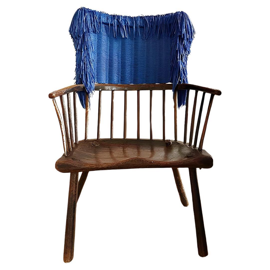 Antique Stick Loewe Chair Embellished by Santiago Besteiro