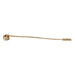 Antique Stick Pin Set with 0.27ct Victorian Cut Diamond in 18ct Yellow Gold Antique Stick Pin Set with 0.27ct Victorian Cut Diamond in 18ct Yellow Gold