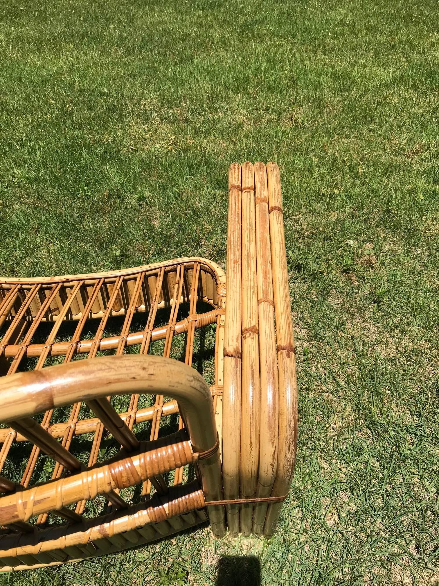 Antique Stick Rattan Set For Sale at 1stDibs | vintage rattan furniture ...