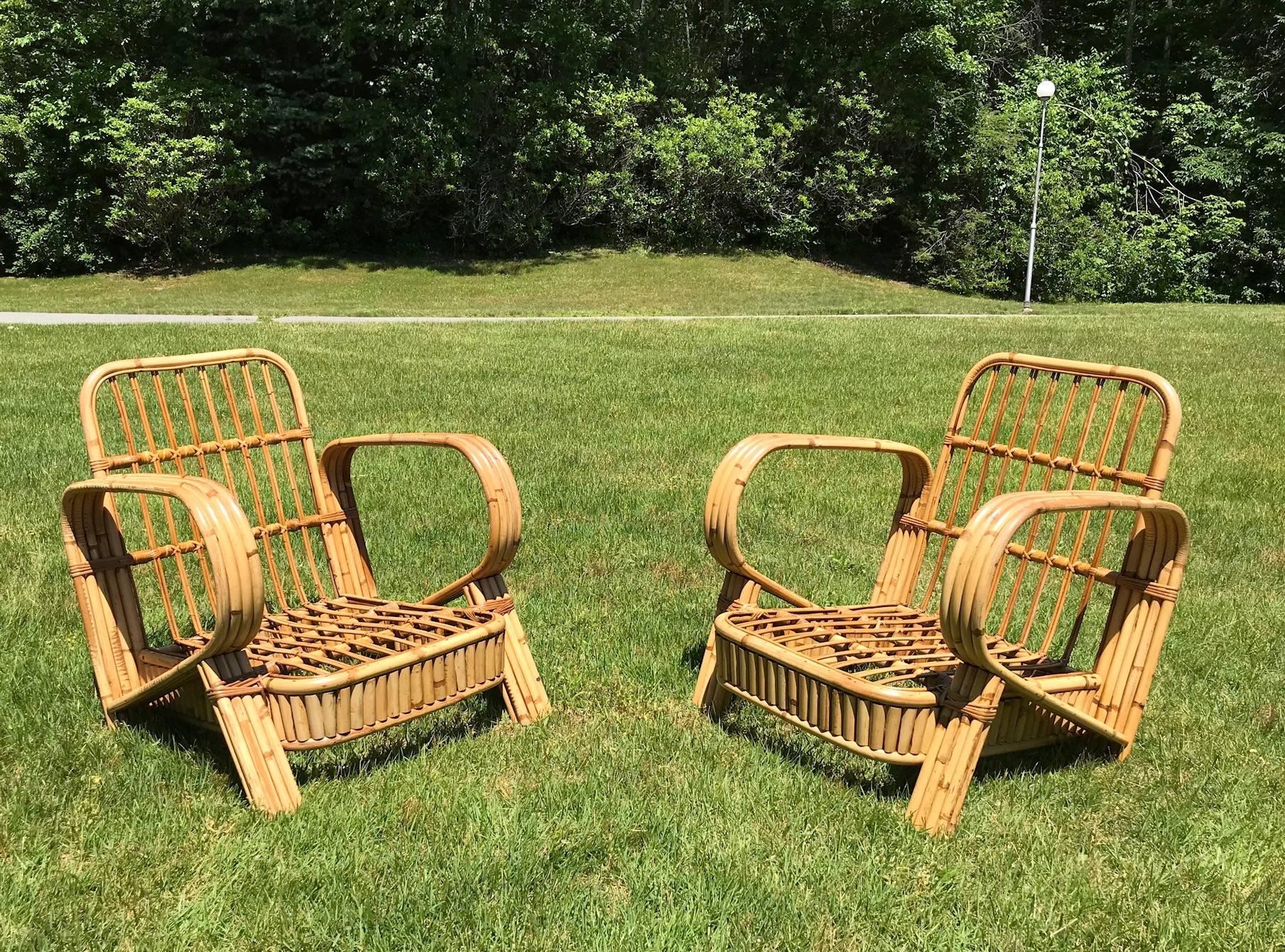 Antique Stick Rattan Set For Sale at 1stDibs | vintage rattan furniture ...