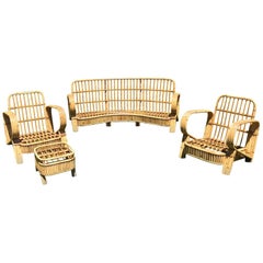 Antique Stick Rattan Set