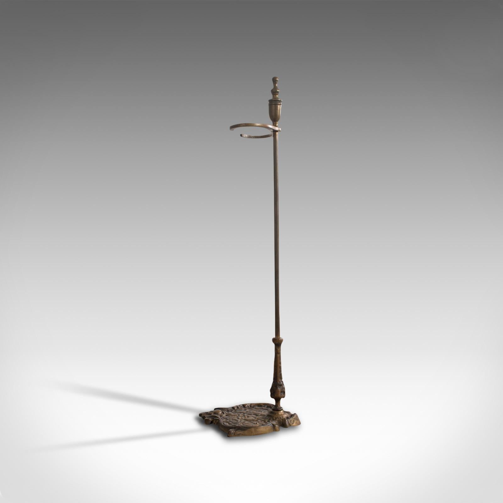 Antique Stick Stand, French, Brass, Hall, Cane, Umbrella Rack, Art Nouveau, 1920 1