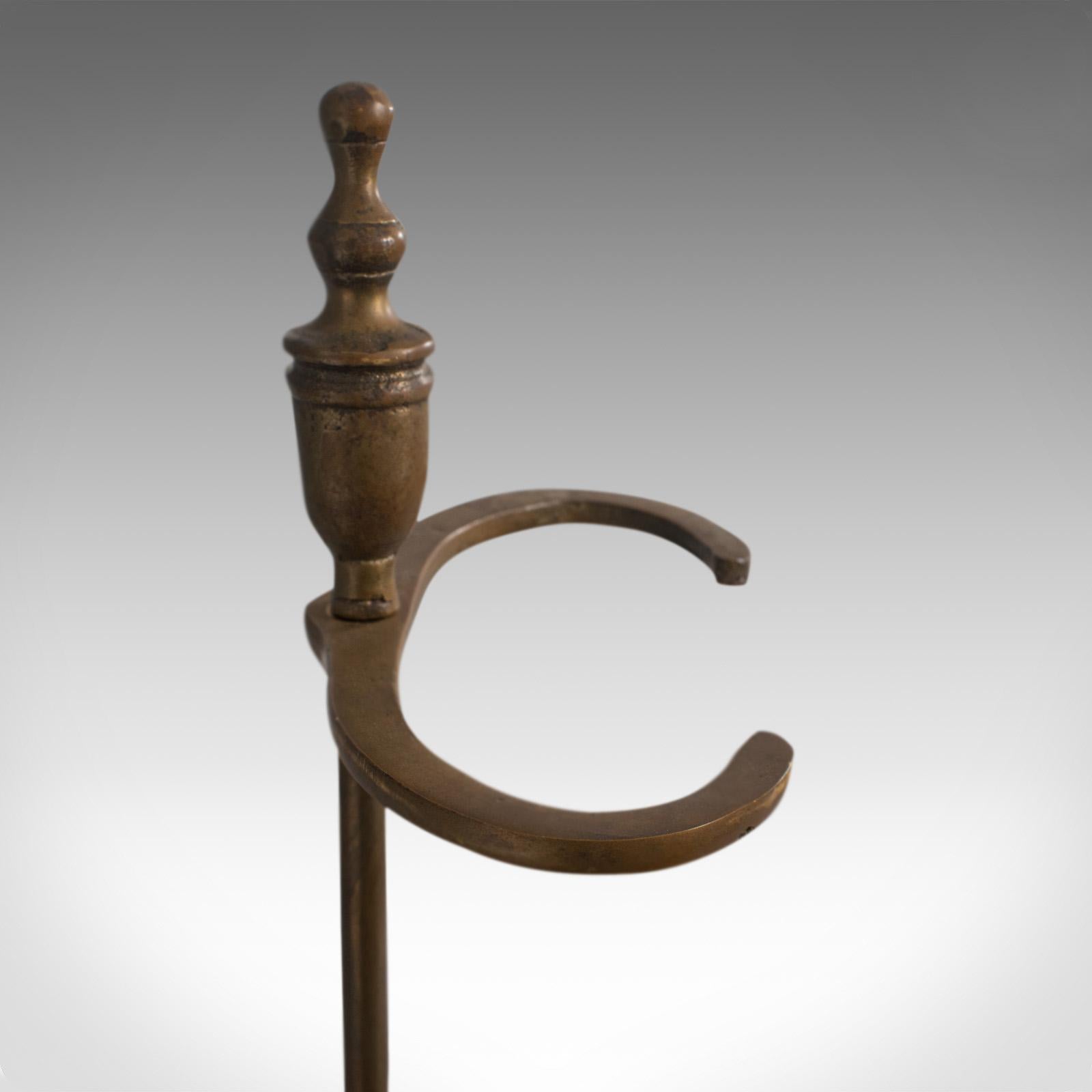 Antique Stick Stand, French, Brass, Hall, Cane, Umbrella Rack, Art Nouveau, 1920 4