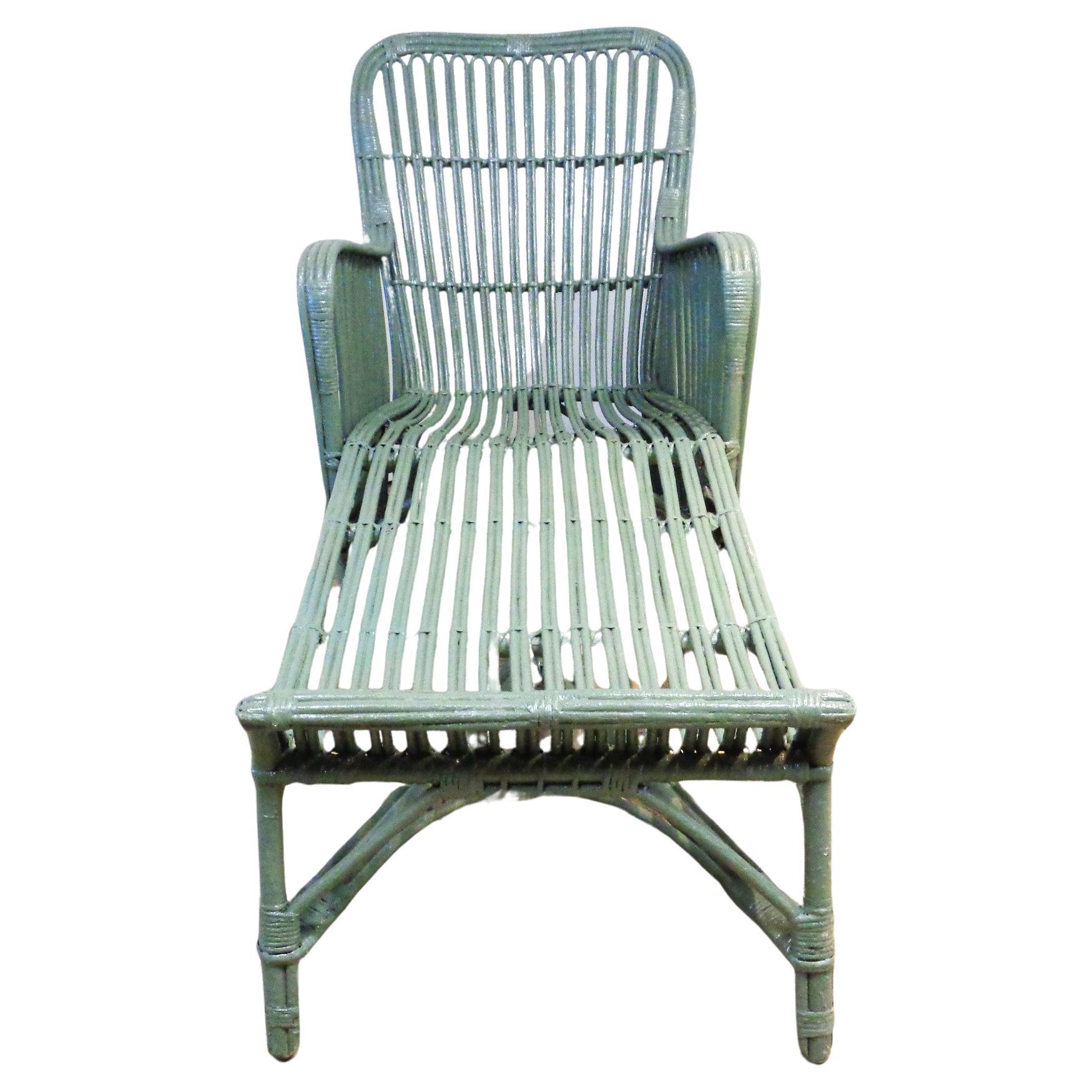 Antike Stühle aus Korbweide Heywood-Wakefield zugeschrieben Heywood-Wakefield, um 1930 (Art déco) im Angebot