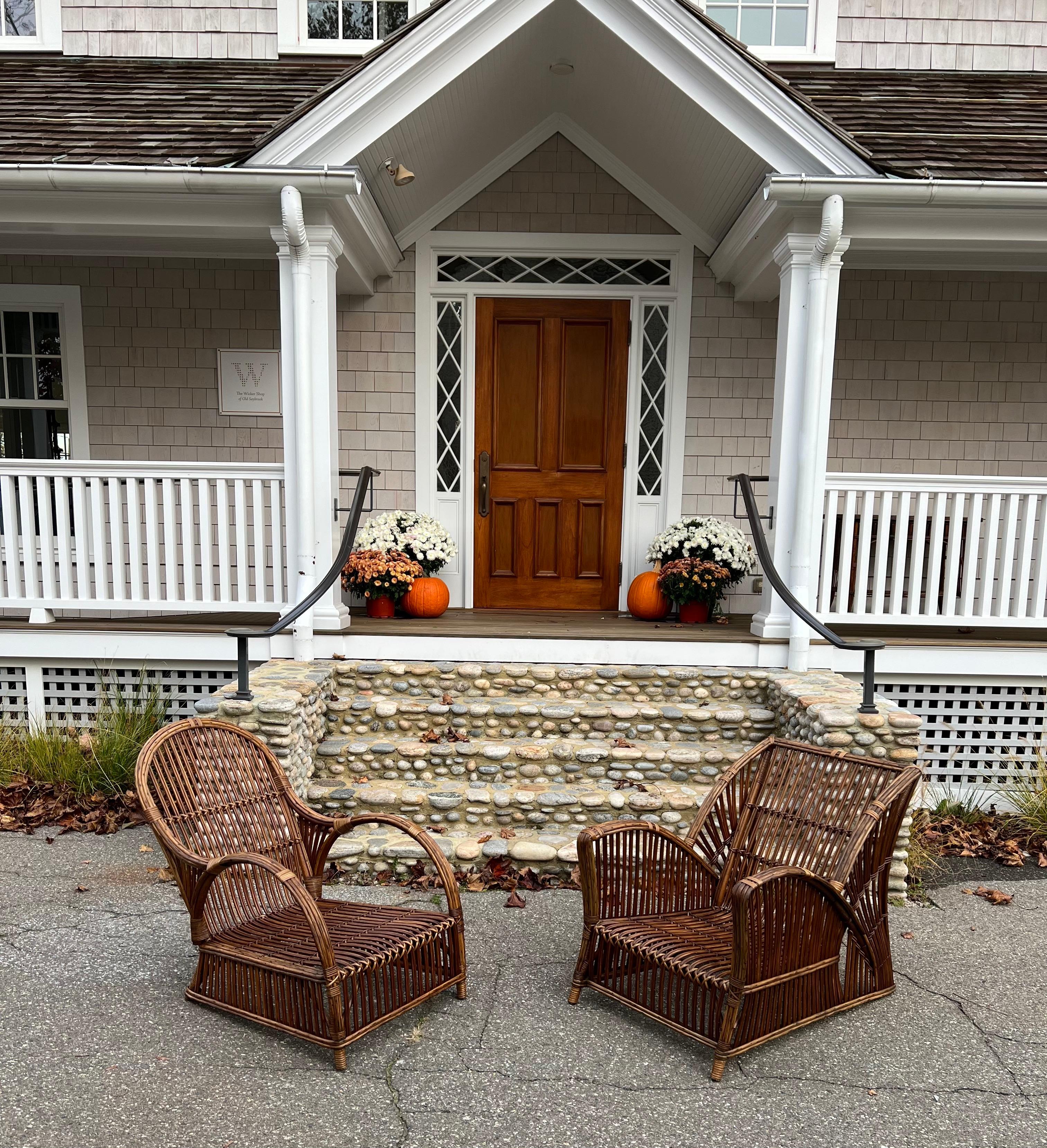 Antique Stick Wicker Seating 3