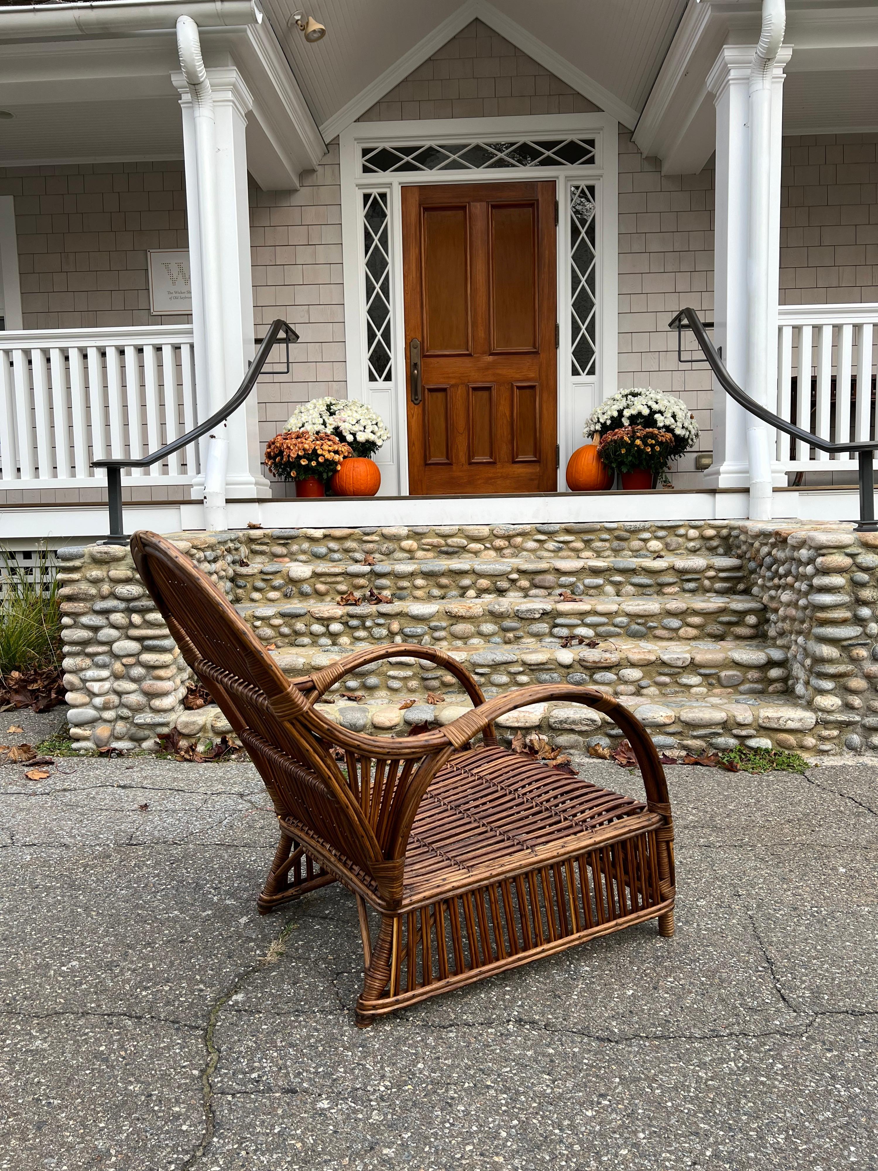 Antique Stick Wicker Seating 7