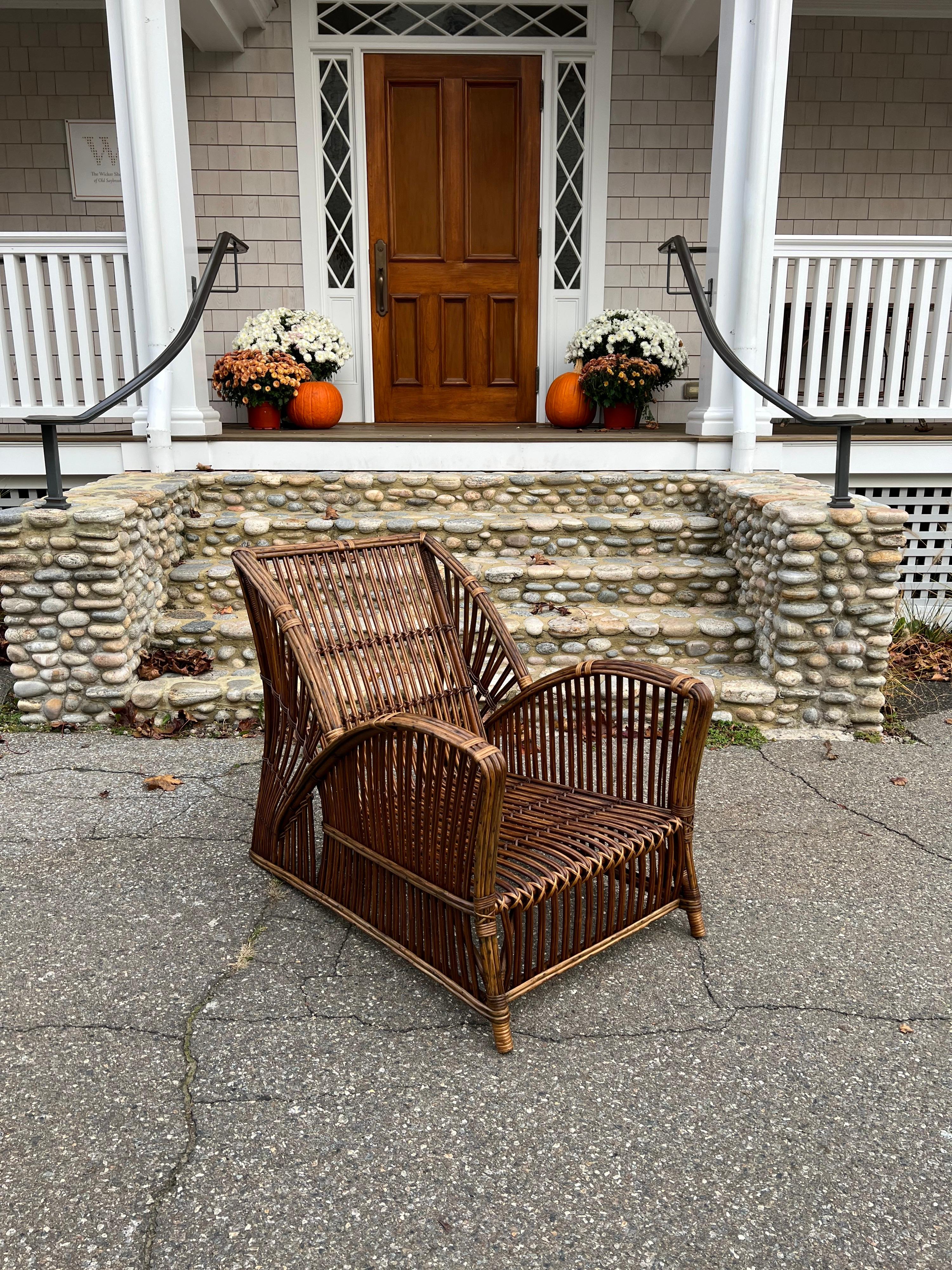 Antique Stick Wicker Seating 1