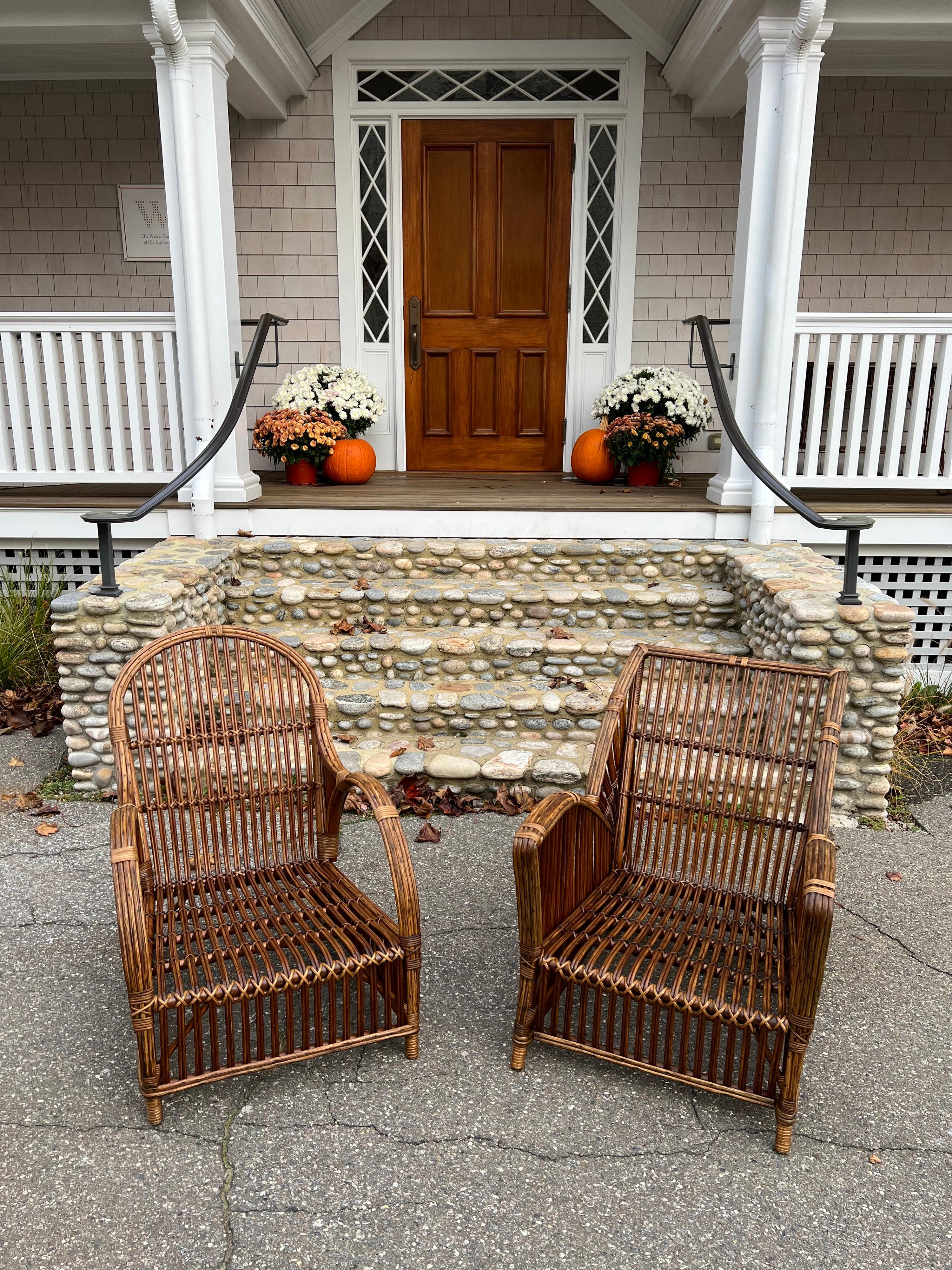 Antique Stick Wicker Seating 2