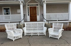 Antique Stick Wicker Set