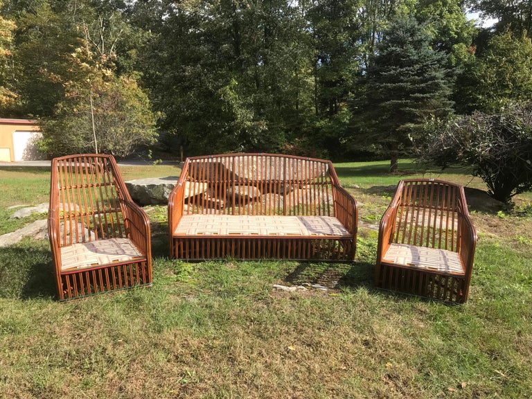 Antique Stick Wicker Set at 1stDibs